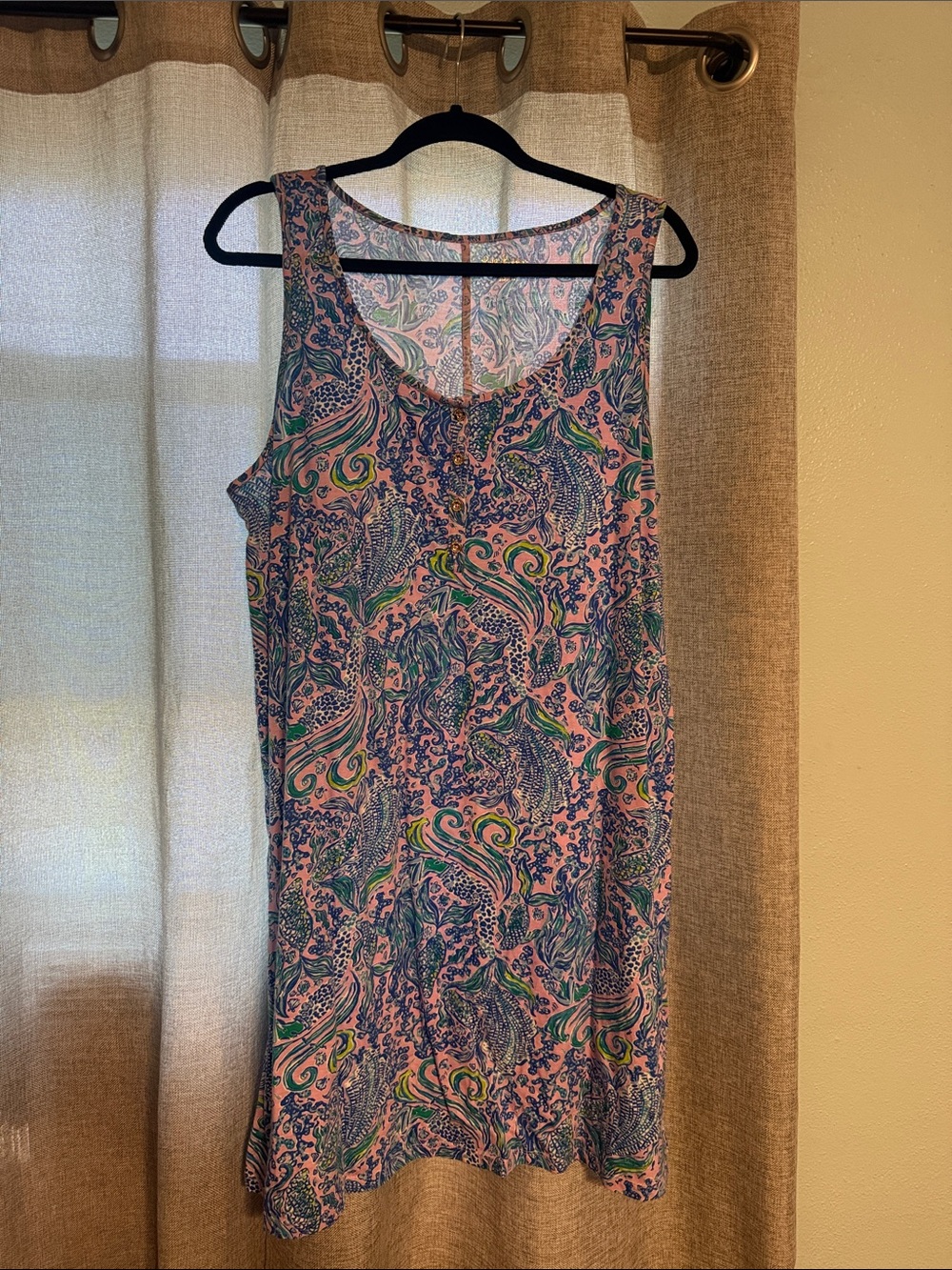 Lilly Pulitzer Pink Multicolor Paisley Sleeveless Shift Dress